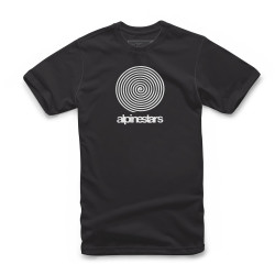 Triko REAL SPIRAL TEE, ALPINESTARS (černá/bílá)