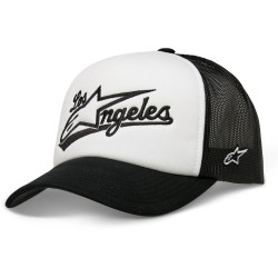 Kšiltovka LOS ANGELES FOAM TRUCKER HAT, ALPINESTARS (bílá/černá)