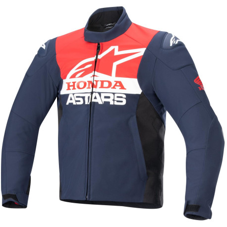 Bunda SMX WATERPROOF HONDA kolekce, ALPINESTARS (modrá/černá/červená/bílá) 2024