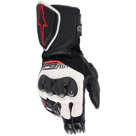 Rukavice SP-8 AIR, ALPINESTARS (bílá/černá/červená) 2024