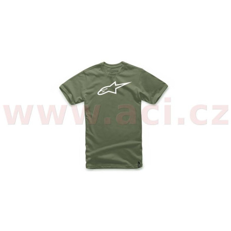 Triko AGELESS krátký rukáv, ALPINESTARS (zelené/bílé)