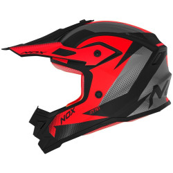 Přilba N761 MX, NOX, dětská (neon červená,černá,šedá) 2024