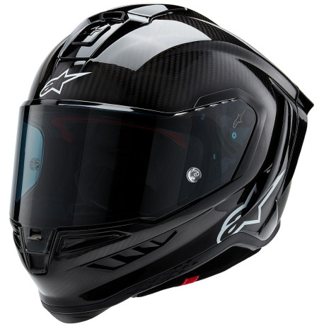 Přilba SUPERTECH R-10 SOLID, ALPINESTARS (lesklý karbon/matný karbon) 2024