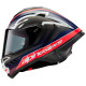 Přilba SUPERTECH R-10 TEAM, ALPINESTARS (matný karbon/červená fluo/modrá/bílá) 2024