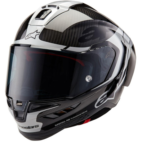 Přilba SUPERTECH R-10 ELEMENT, ALPINESTARS (karbon/stříbrná/černá) 2024