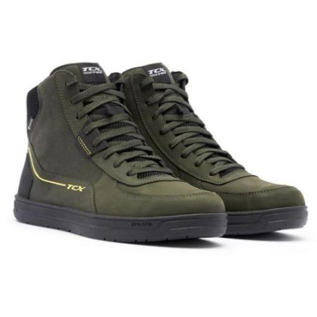 Moto boty TCX MOOD 2 GORE-TEX zeleno/černo/žluté