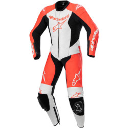 Jednodílná kombinéza GP PLUS 2, ALPINESTARS, dětská (červená fluo/bílá/černá) 2026
