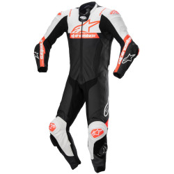 Jednodílná kombinéza MISSILE 2 WARD, ALPINESTARS (černá/bílá/červená fluo) 2026