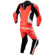 Jednodílná kombinéza GP FORCE LURV, ALPINESTARS (červená fluo/bílá/černá) 2024