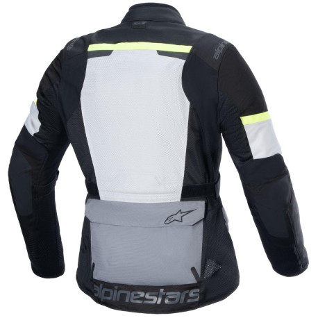 Bunda ANDES AIR DRYSTAR, ALPINESTARS (světle šedá/tmavě šedá/černá/žlutá fluo) 2024