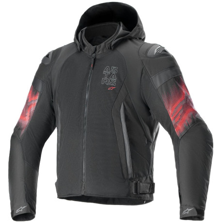 Bunda ZACA AIR VENOM WATERPROOF, ALPINESTARS (černá/červená fluo) 2024