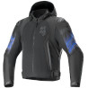 Bunda ZACA AIR VENOM WATERPROOF, ALPINESTARS (černá/modrá fluo) 2024