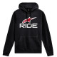 Mikina RIDE 4.0, ALPINESTARS (černá/bílá/červená)
