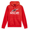 Mikina RIDE 4.0, ALPINESTARS (červená/bílá/černá)