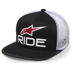 Kšiltovka RIDE 4.0 TRUCKER, ALPINESTARS (černá/bílá/červená)