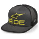 Kšiltovka RIDE 4.0ER, ALPINESTARS (šedá/černá/žlutá)