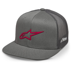 Kšiltovka 3D AGELESSER, ALPINESTARS (šedá/červená)