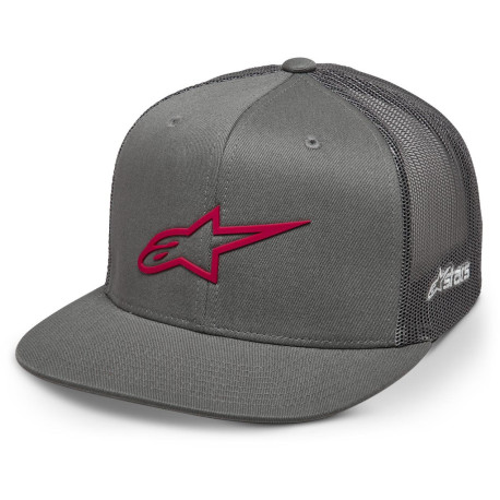 Kšiltovka 3D AGELESSER, ALPINESTARS (šedá/červená)