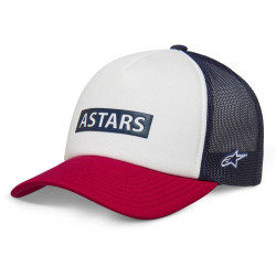 Kšiltovka CLARIFIED FOAMER, ALPINESTARS (bílá/červená)
