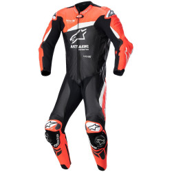 Jednodílná kombinéza GP PLUS 4, TECH-AIR kompatibilní, ALPINESTARS (černá/červená fluo/bílá)