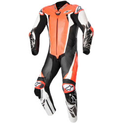 Jednodílná kombinéza RACING ABSOLUTE 2, TECH-AIR kompatibilní, ALPINESTARS (červená fluo/bílá/černá) 2026