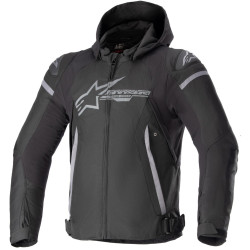 Bunda ZACA WATERPROOF, ALPINESTARS (černá/tmavě šedá) 2024