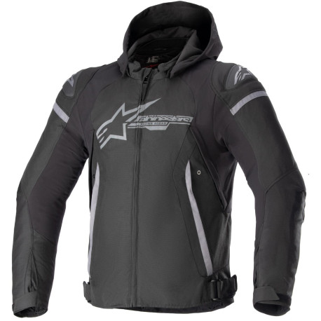 Bunda ZACA WATERPROOF, ALPINESTARS (černá/tmavě šedá) 2024
