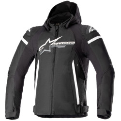 Bunda ZACA WATERPROOF, ALPINESTARS (černá/bílá) 2024