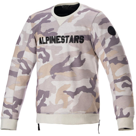 Bunda LEGIT CREW FLEECE, ALPINESTARS (světle šedá camo) 2024