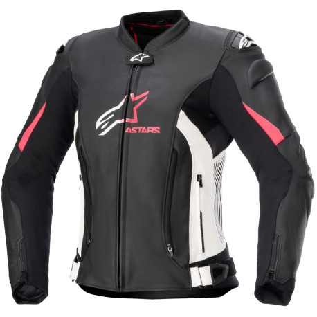 Bunda STELLA GP PLUS 4, ALPINESTARS (černá/bílá/růžová) 2024