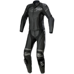 Dvoudílná kombinéza STELLA GP PLUS 2, ALPINESTARS (černá/metalická šedá)