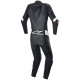 Jednodílná kombinéza STELLA GP PLUS 2, ALPINESTARS (černá/bílá/červená fluo) 2024