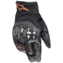 Rukavice SMX-1 WATERPROOF, ALPINESTARS (černá/červená fluo) 2024