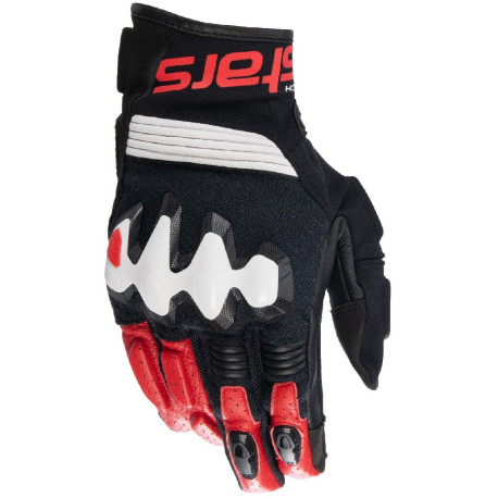 Rukavice HALO, ALPINESTARS (černá/bílá/červená) 2024