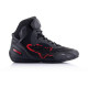 Boty FASTER-3 RIDEKNIT, ALPINESTARS (černá/tmavě šedá/červená) 2024