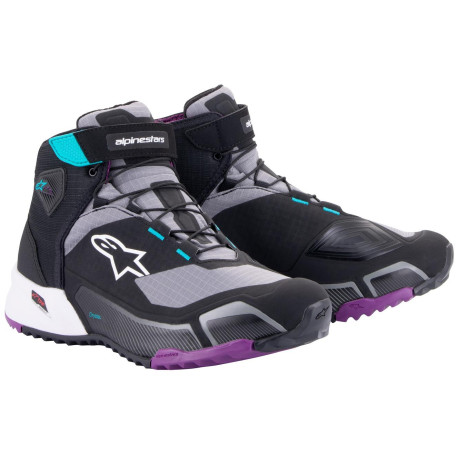 Boty STELLA CR-X DRYSTAR, ALPINESTARS, dámské (černá/šedá/fialová/tyrkysová) 2024