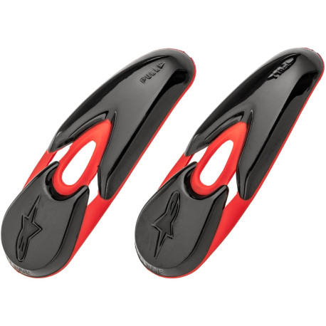 Slidery špičky pro boty SMX-R/SMX-1/2/4/5/WP/STELLA/SUPERTECH R, ALPINESTARS (černé/červené, pár)