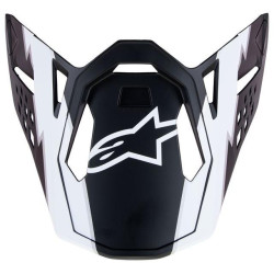 Kšilt pro přilby SUPERTECH S-M10 AMPRESS, ALPINESTARS (černý matný/bílý)
