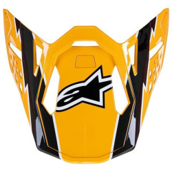 Kšilt pro přilby SUPERTECH S-M10 AMPRESS, ALPINESTARS (černý/žlutý)