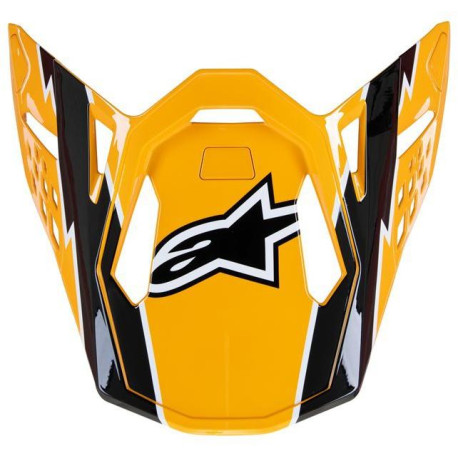 Kšilt pro přilby SUPERTECH S-M10 AMPRESS, ALPINESTARS (černý/žlutý)