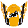 Kšilt pro přilby SUPERTECH S-M10 AMPRESS, ALPINESTARS (černý/žlutý)