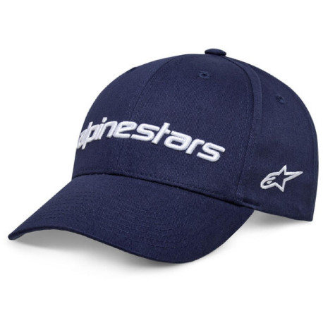 Kšiltovka LINEAR WORDMARK 2.0, ALPINESTARS (modrá/bílá)