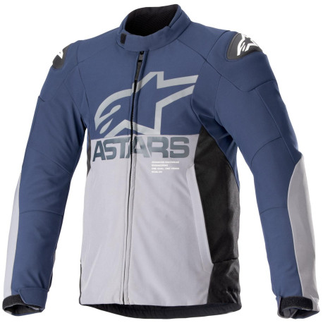 Bunda SMX WATERPROOF, ALPINESTARS (tmavě modrá/tmavě šedá) 2024