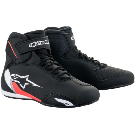 Boty SEKTOR, ALPINESTARS (černá/bílá/červená fluo) 2024