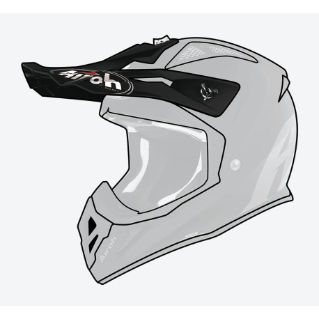 Kšilt pro přilbu AVIATOR ACE 2, AIROH (černý matný)