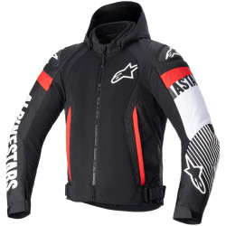 Bunda ZACA AIR, ALPINESTARS (černá/bílá/červená fluo) 2024