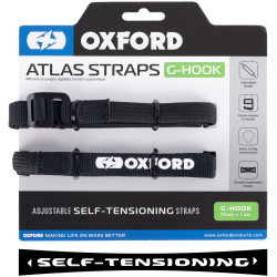 Zavazadlové popruhy Atlas G-Hook, OXFORD (černá, 17mm x 1,2m)
