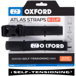 Zavazadlové popruhy Atlas B-Clip, OXFORD (černá, 26mm x 2m)