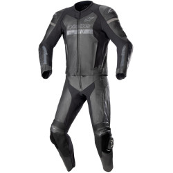 Dvoudílná kombinéza GP FORCE CHASER, TECH-AIR 5 kompatibilní, ALPINESTARS (černá/černá)