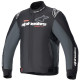 Bunda MONZA SPORT, ALPINESTARS (černá/tmavě šedá/červená/bílá) 2024